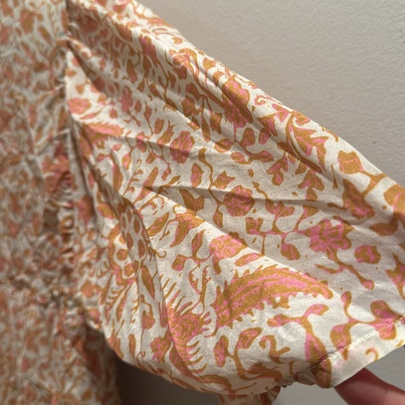 Louise Misha Geranium Floral Cream Maxi Dress M/L - Picture 8 of 9